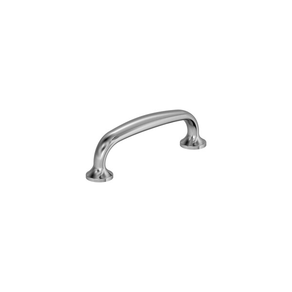 Amerock Renown 3 inch 76mm Center-to-Center Polished Chrome Cabinet Pull - BP3739526