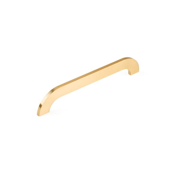 Richelieu 7 9/16 in (192 mm) Center-to-Center Brushed Gold Contemporary Cabinet Pull - 7381192165