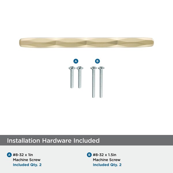 Amerock St. Vincent 5-1/16 in 128 mm Center-to-Center Champagne Bronze Cabinet Pull - BP36644CZ