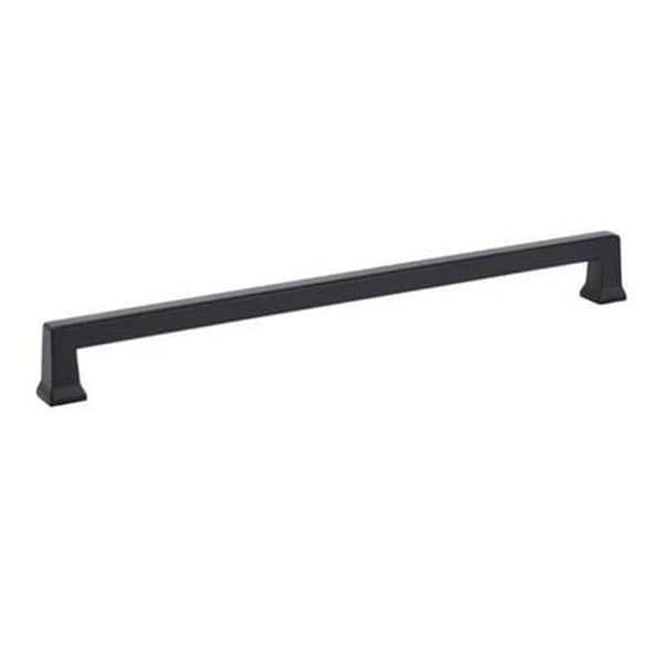 Patioplus 10 in. Center to Center Alexander Cabinet Pull, Flat Black - PA2054363