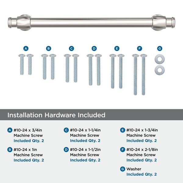 Amerock Winsome 6-5/16 inch 160mm Center-to-Center Polished Nickel Cabinet Pull - BP36771PN