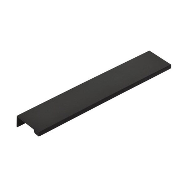 Patioplus 12 in. Center to Center Cabinet Edge Pull, Flat Black - PA3236597