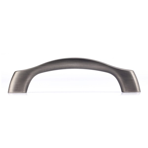 Richelieu 3 3/4 in (96 mm) Center-to-Center Antique Nickel Contemporary Drawer Pull - BP81196143