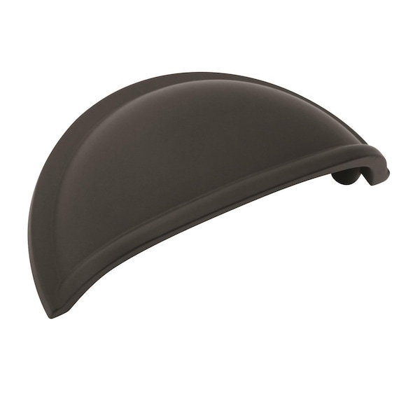 Amerock Cup Pulls 3 in 76 mm Center-to-Center Flat Black Cabinet Cup Pull, 10PK - 10BX53010FB