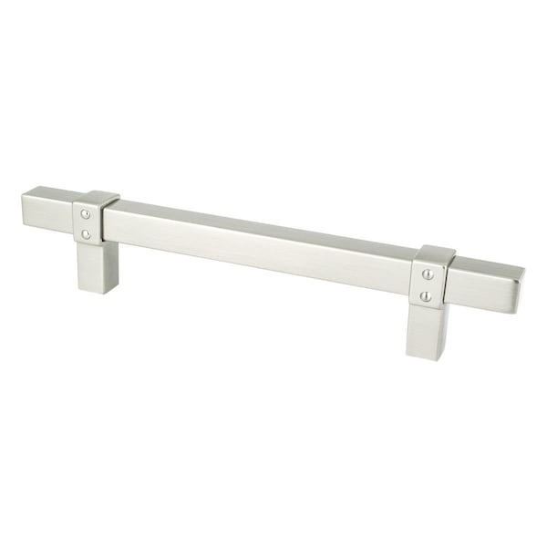 Berenson Hardware 128 mm Rivet Rebel Center to Center Cabinet Pull, Brushed Nickel - 5080-4BPN-P