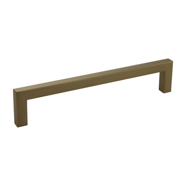 Crown 6-3/8" Modern Square Cabinet Pull with 6-3/10" Center to Center Rose Gold Finish - CHP87228RG