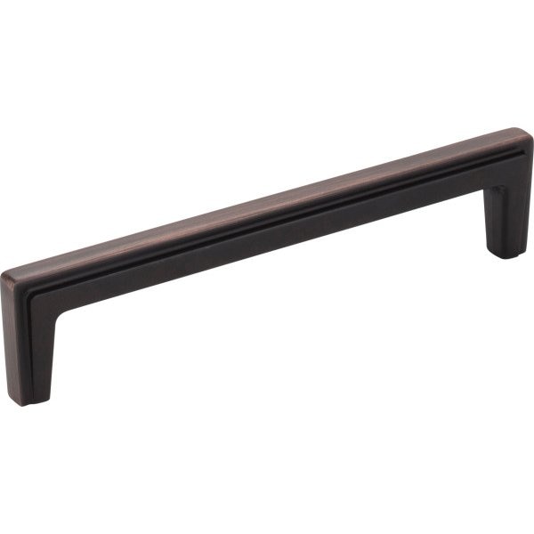 Jeffrey Alexander 128 mm Center-to-Center Brushed Oil Rubbed Bronze Lexa Cabinet Pull - 259-128DBAC