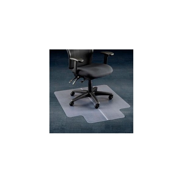 Aleco Interion Office Chair Mat for Carpet  36W x 48L with 20 x 10 Lip  Straight Edge - 120225