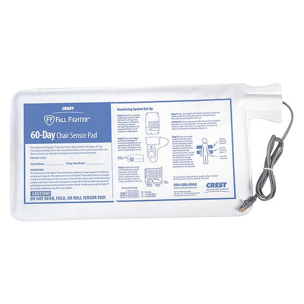 Crest Healthcare Fall Fighter Chair Sensor Pad, 60-Day - 114503