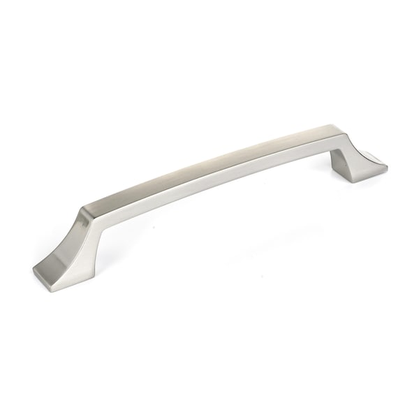 Richelieu 6-5/16 in. (160 mm) Center-to-Center Brushed Nickel Transitional Drawer Pull - BP765160195