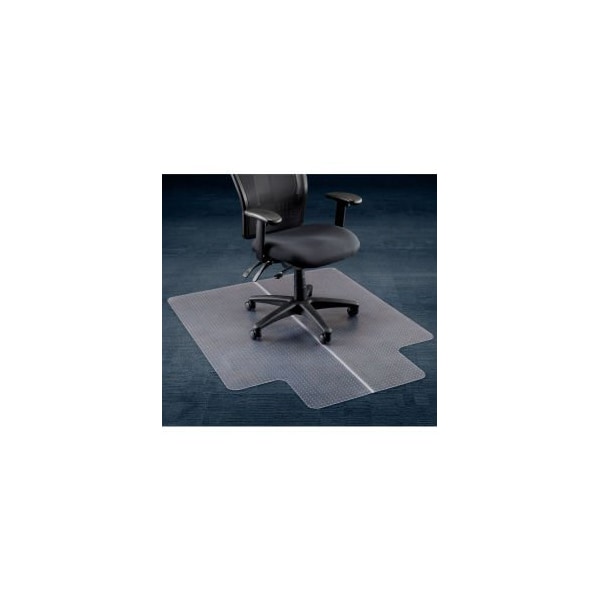 Aleco Interion Office Chair Mat for Carpet - 46"W x 60"L with 25" x 12" Lip - Straight Edge - 120229