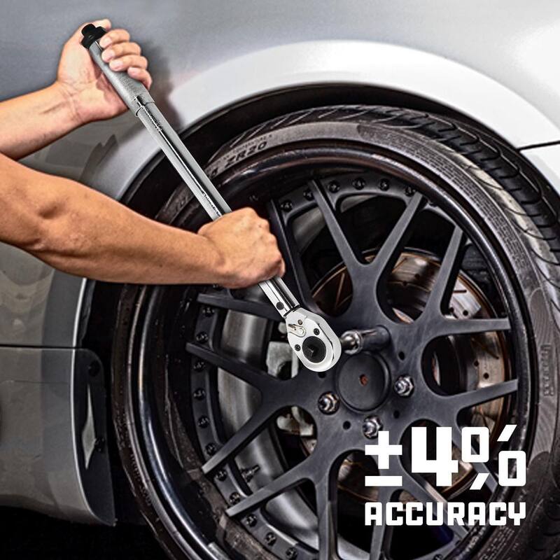 Powerbuilt 3/8 in. and 1/2 in. Dual Drive Torque Wrench - 944001