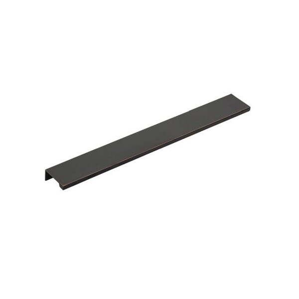 Emtek Edge Cabinet Pull with 12 in Center to Center Oil Rubbed Bronze Finish - 87150US10B