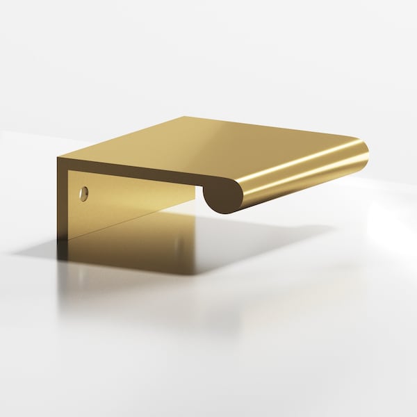 Colonial Bronze 700 Series 6in Center to Center Round Lip Edge Pull Satin Brass Finish - 70064