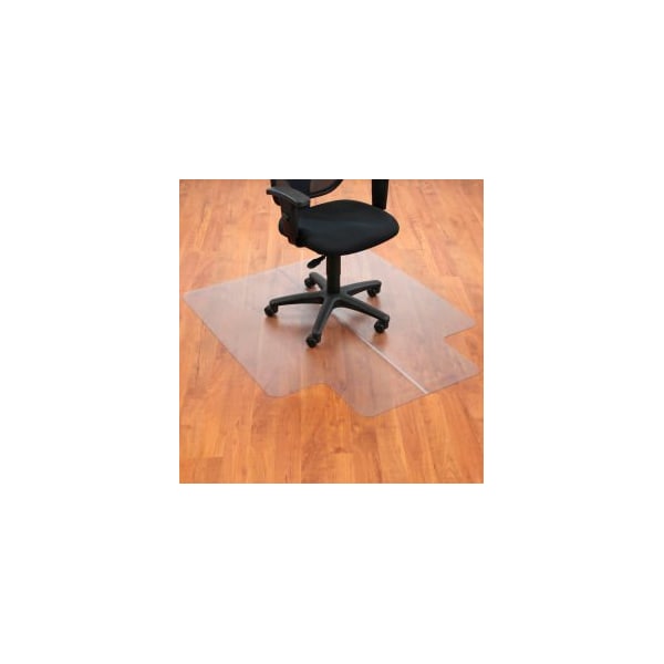 Aleco Interion Office Chair Mat for Hard Floor - 45"W x 53"L with 25" x 12" Lip - Straight Edge - 130227