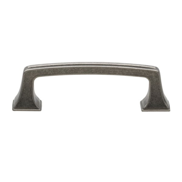 Gliderite Hardware 3 in. Center to Center Classic Base Pull Cabinet Hardware Handle - 87380-WN, 5PK - 87380-WN-5