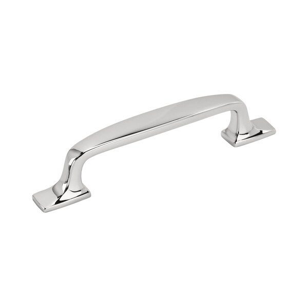 Amerock Highland Ridge 3-3/4 in 96 mm Center-to-Center Polished Chrome Cabinet Pull - BP5531726