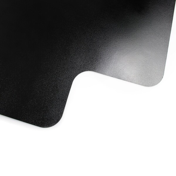 Floortex Advantagemat Black Vinyl Lipped Chair Mat for Hard Floor, 36'' x 48'', Shipped Rolled - FR123648HLBV