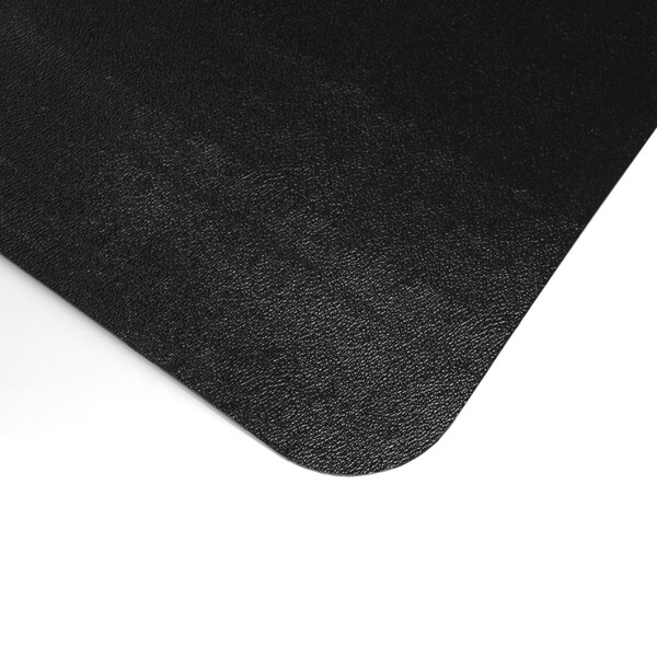 Floortex Advantagemat Black Vinyl Lipped Chair Mat for Hard Floor, 36'' x 48'', Shipped Rolled - FR123648HLBV