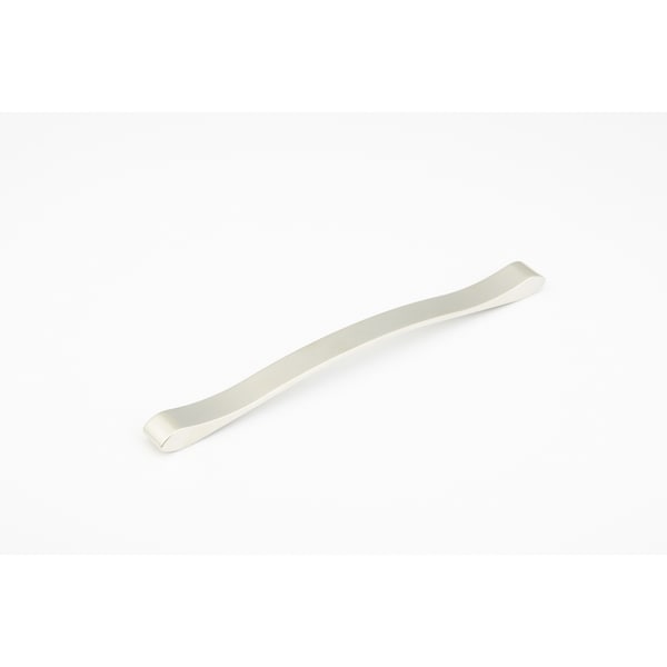 Schaub 160mm Center to Center Wave Cabinet Pull Satin Nickel Finish - 244-160-15