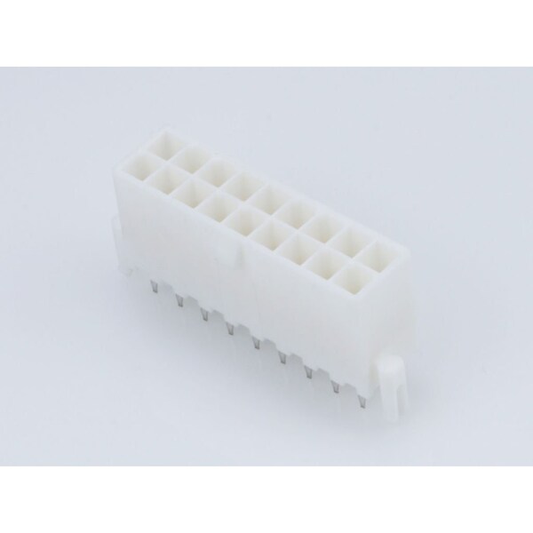 Molex Rectangular Power Connector, 18 Contact(S), Male, Solder Terminal, Receptacle - 39289188