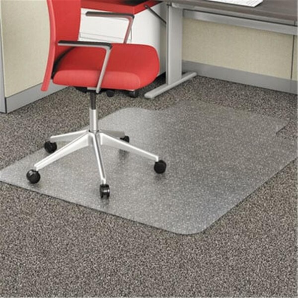 Palacedesigns ALE 36 x 48 in. Studded Chair Mat for Flat Pile Carpet with Lip, Clear - PA2659352