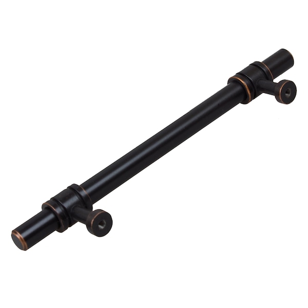 Gliderite Hardware 5-1/16 in. Center to Center Oil Rubbed Bronze Barrel Ring Bar Pull - 4340-128-ORB, 25PK - 4340-128-ORB-25