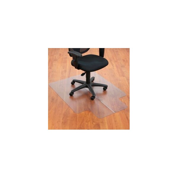 Aleco Interion Office Chair Mat for Hard Floor - 36"W x 48"L with 20" x 10" Lip - Straight Edge - 130225