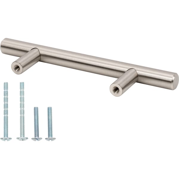 Designperfect 3'' Center-to-Center Bar Pull, Brushed Satin Nickel, 10PK - DPA10T202SNB