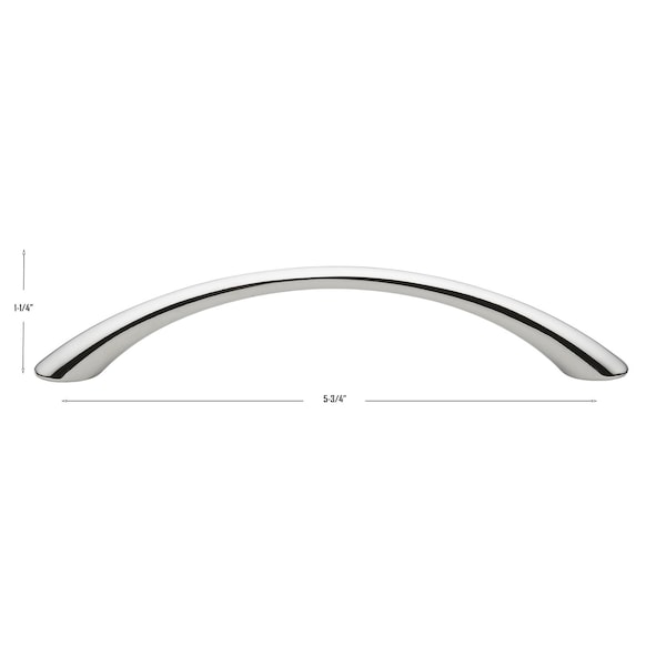 Gliderite Hardware 5 in. Center to Center Polished Chrome Arched Cabinet Pull - 2022-PC, 5PK - 2022-PC-5