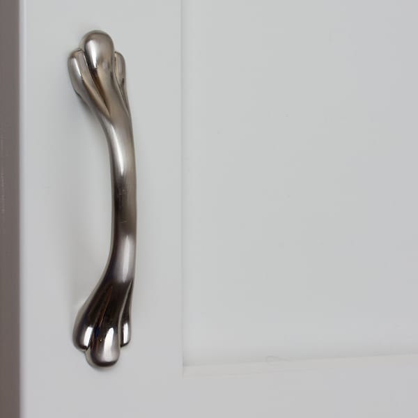 Gliderite Hardware 3 in. Center to Center Satin Nickel Paw Pull - 4229-SN, 25PK - 4229-SN-25