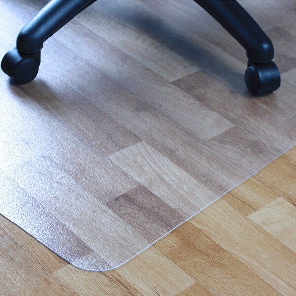 Floortex Valuemat Vinyl Lipped Chair Mat for Hard Floor - 48" x 51" - FR1213017LV