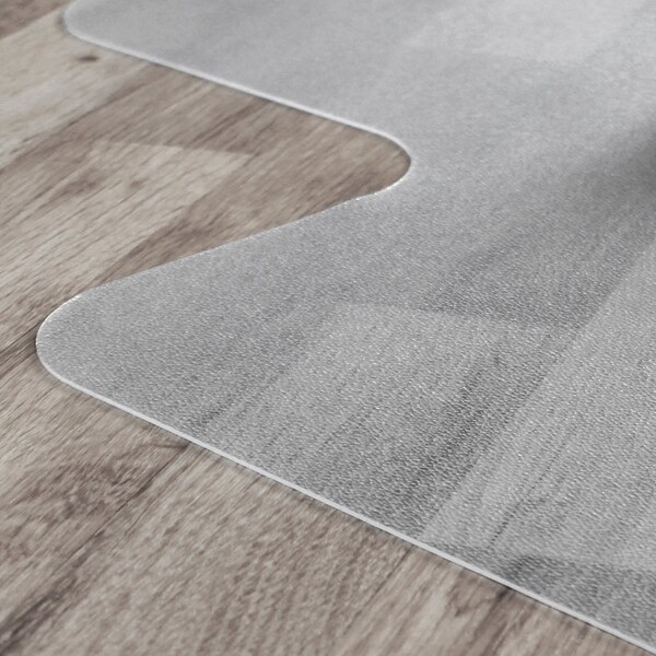 Floortex Valuemat Vinyl Lipped Chair Mat for Hard Floor - 48" x 51" - FR1213017LV