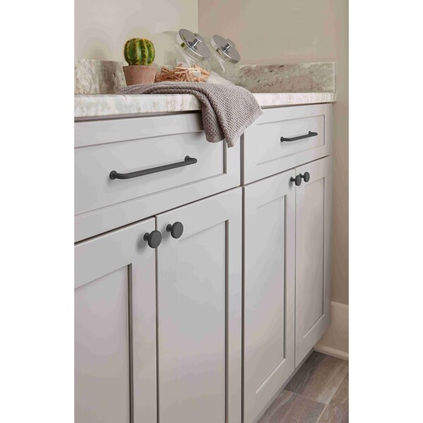 Amerock Factor 7-9/16 in 192 mm Center-to-Center Matte Black Cabinet Pull - BP36783FB