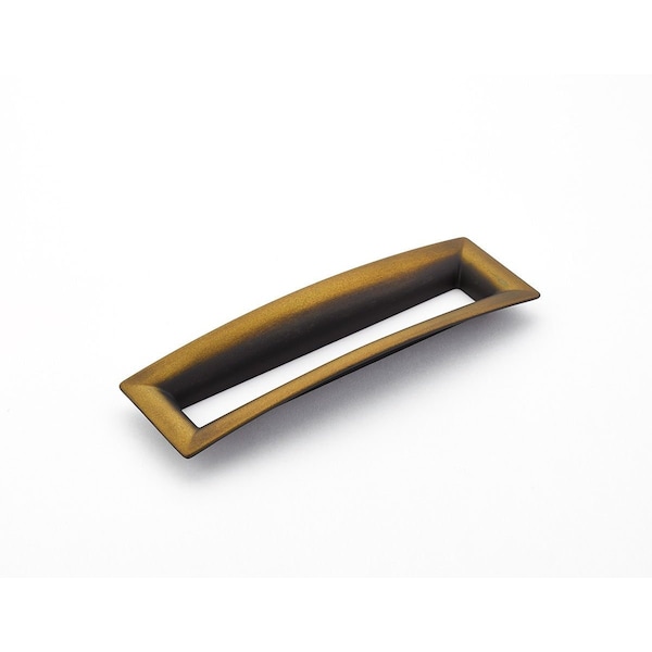 Schaub 160mm Center to Center Flared Rectangular Finestrino Cabinet Pull Burnished Bronze Finish - 442-BRBZ