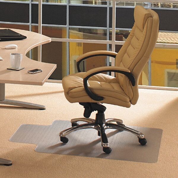 Floortex Advantagemat Vinyl Lipped Chair Mat for Carpets up to 1/4" - 36" x 48" - FR119225LV