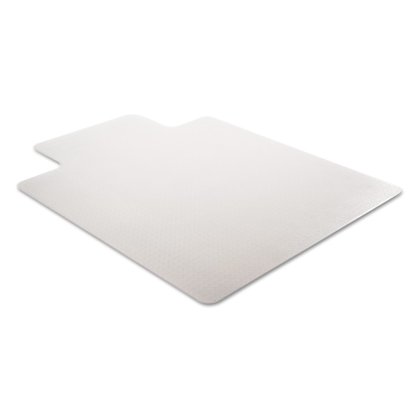 Deflecto Chair Mat 36"x48", Traditional Lip Shape, Clear, for Carpet - CM14113