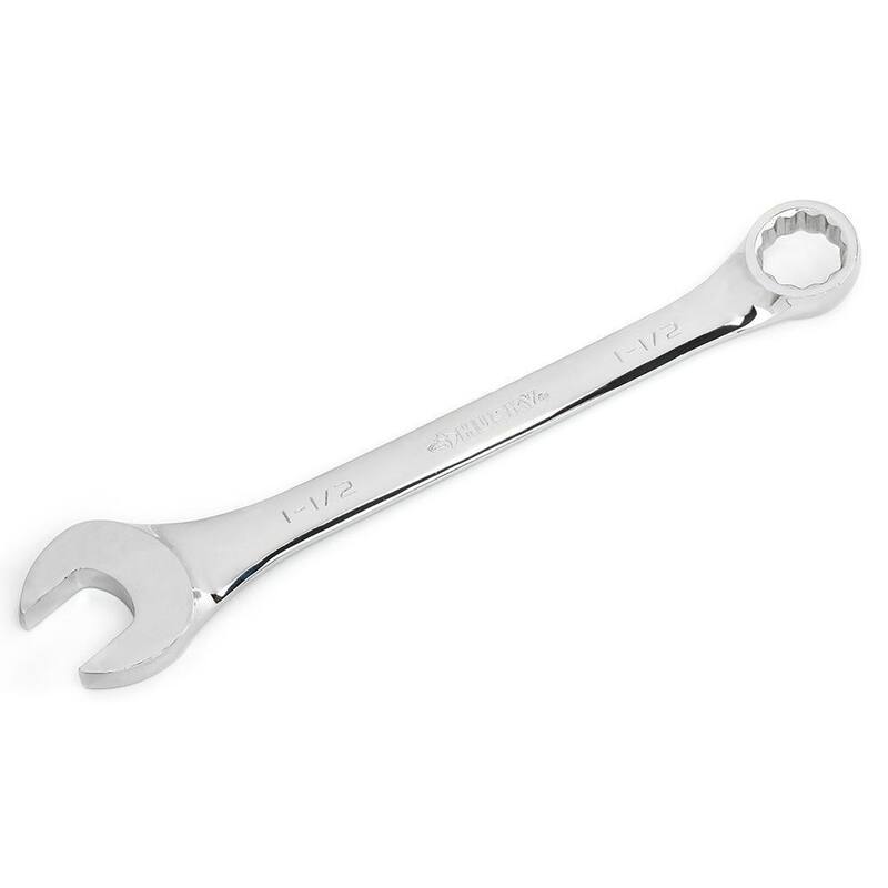 Husky 1-1/2 in. 12-Point SAE Full Polish Combination Wrench - HCW1I12