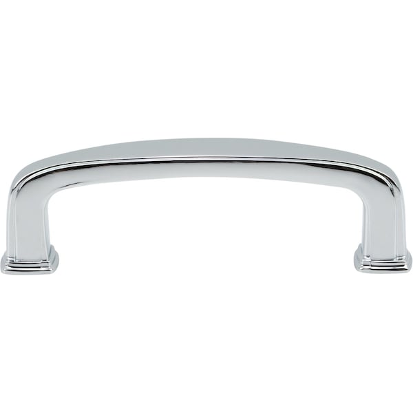 Designperfect 3'' Center-to-Center Square Cabinet Pull, Polished Chrome, 25PK - DPA25S872PC