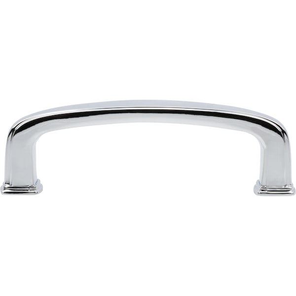 Designperfect 3'' Center-to-Center Square Cabinet Pull, Polished Chrome, 25PK - DPA25S872PC