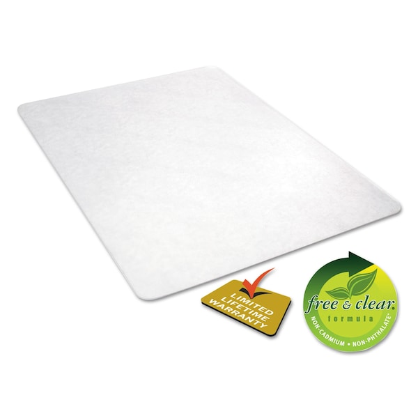 Alera Non-Stud Chair Mat, Hard, 36"x48", Clr - ALEMAT4660HFR