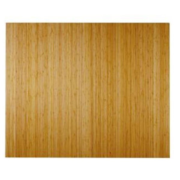 Anji Mountain Anji Mountain AMB24042 48 in. x 60 in. NATURAL Bamboo Roll-Up Chair Mat- no tongue.5mm thick.felt backing - AMB24042
