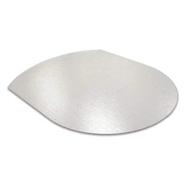 Floortex Chair Mat 38"x39", Nonagon Shape, Clear, for Carpet - FC111001009R