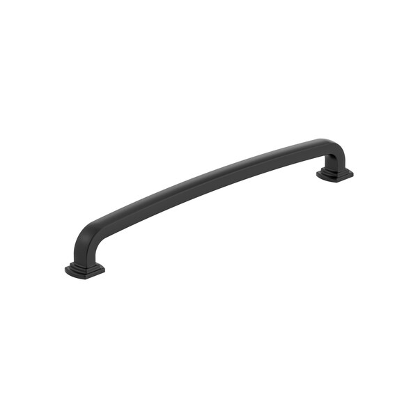 Amerock Surpass 8-13/16 inch 224mm Center-to-Center Matte Black Cabinet Pull - BP55521FB