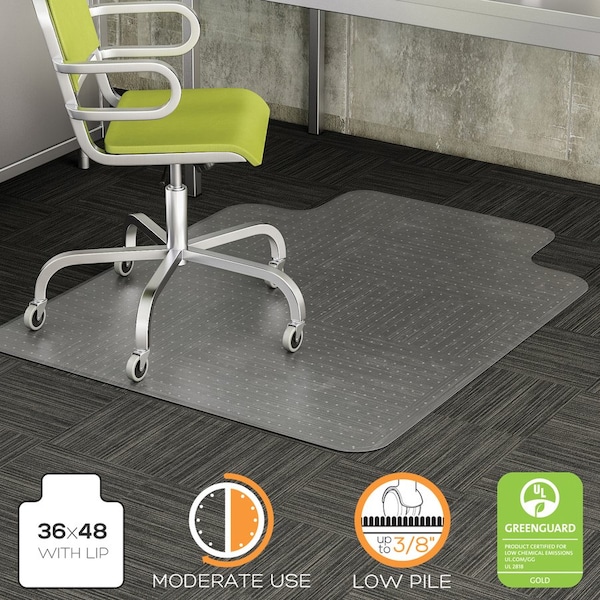 Deflecto MAT, CHAIR, DURA, W/LIP, 36X48 - DEFCM13113