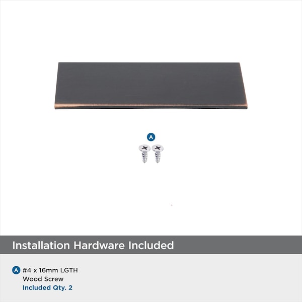 Amerock Edge Pulls 3 inch 76mm Center-to-Center Oil Rubbed Bronze Cabinet Edge Pull - 2000855