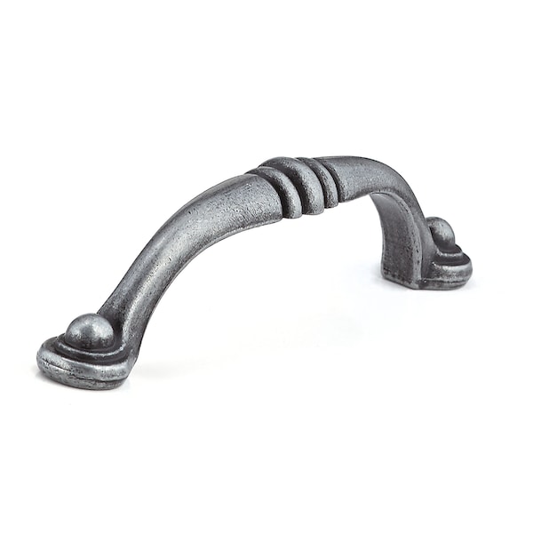 Richelieu 3-3/4 in. (96 mm) Center-to-Center Wrought Iron Traditional Drawer Pull - BP2373896907