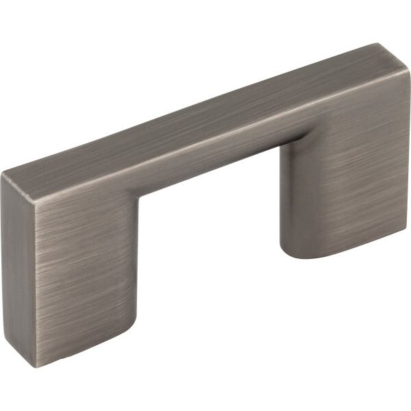 Jeffrey Alexander 32 mm Center-to-Center Brushed Pewter Square Sutton Cabinet Bar Pull - 635-32BNBDL