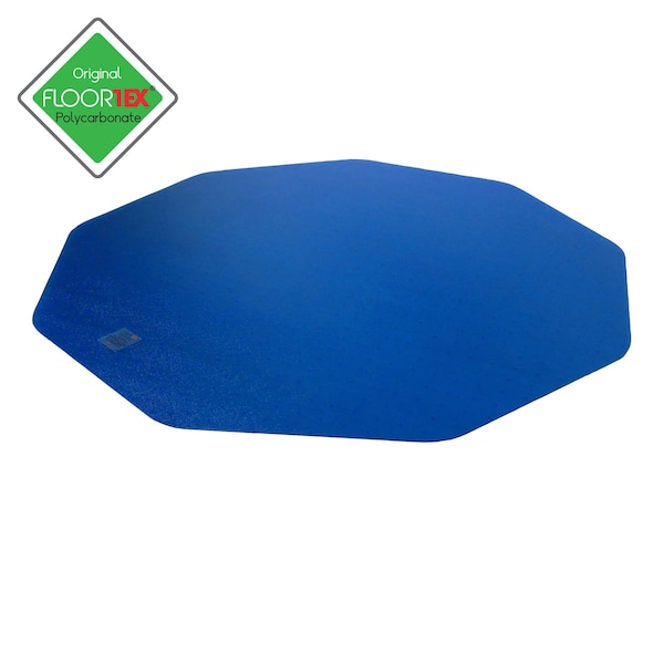 Colortex 9Mat Polycarbonate 9-Sided Blue Chair Mat for Hard Floors - 38" x 39" - FC121001009RBL