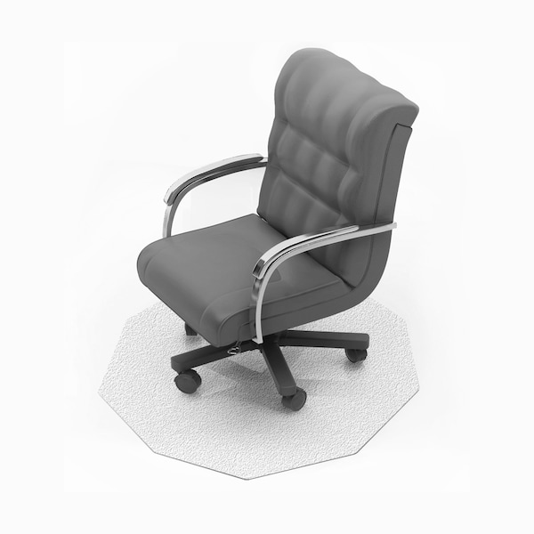 Colortex 9Mat Polycarbonate 9-Sided Blue Chair Mat for Hard Floors - 38" x 39" - FC121001009RBL